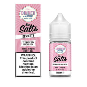 Salts Strawberry Macaroon 30ml E-Juice | Dinner Lady