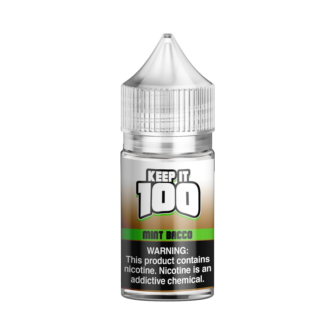 Keep it 100 Mint Bacco Salt 30ml E-Juice